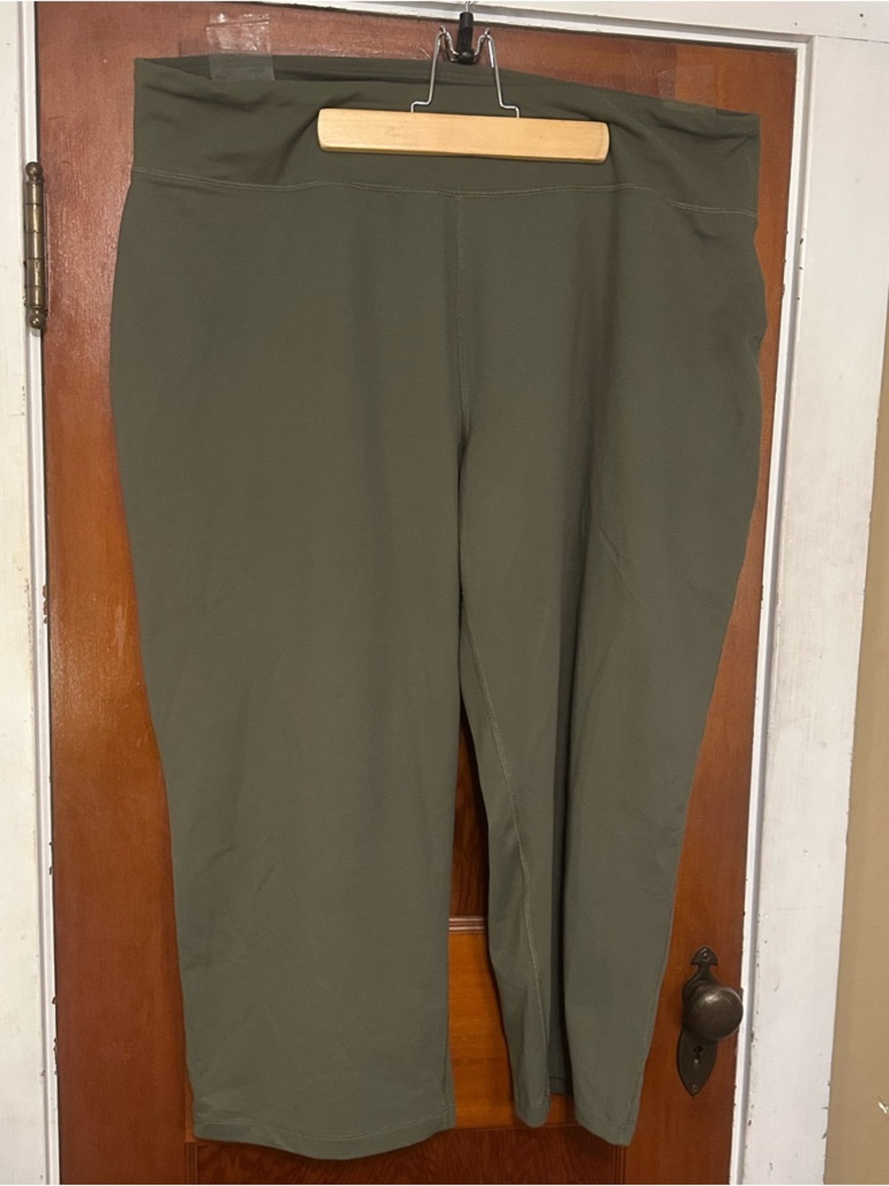 Lands' End Plus-Size Leggings in Olive